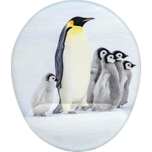 Livizmir Moda Penguen ve Sevimli Yavrular Bilek Destekli Mouse Pad
