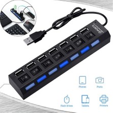 Livizmir Moda A4874-7 Portlu USB 2.0 Hub Switch Çoklayıcı Çoğaltıcı