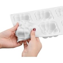 Livizmir Moda Silikolove Mini Cloud Silikon Kalıp Beyaz ECMELNM460