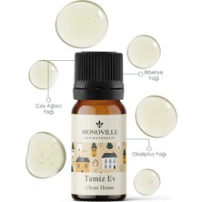 Monoville Temiz Ev Uçucu Yağ Karışımı 10 ml (Clean House Essential Oil Blend)