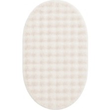 Sihirli Halı Belvia Serisi 40006 Model Krem Renk Oval Kesim Halı