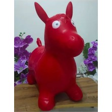Byanes Şişme Eşek (50 x 55 Cm) Eşek Zıp Zıp Sevimli Hayvan Çocuk Bebek Plates