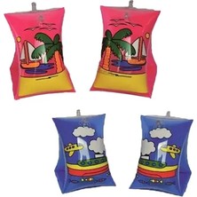 Byanes Gemi Desenli 30 cm Pembe Mavi Kolluk