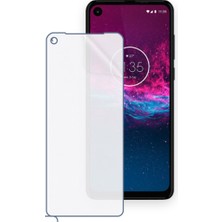 Schitec Motorola One Action Uyumlu Ön Yüzey Nano Şeffaf Hidrojel Ekran Koruyucu