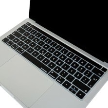 Livizmir Moda MacBook Pro Türkçe F Klavye Koruyucu A1706 A1989 A2159 A1707 A1990 A2251 A2289 A2338 A2141 Uyumlu Uk Iso Ters L Enter Silikon Keyboard Cover Siyah