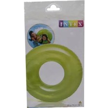 Byanes Şeffaf Jumbo Şişme Simit 76 cm Yeşil