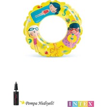 Byanes Şeffaf Okyanus Desenli Çocuk Havuz ve Deniz Simiti 61 cm 6-10 Yaş