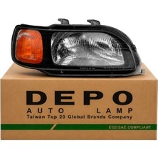 Depo Far Sağ Honda Cıvıc Euro Cıvıc 1996-1998 | Elektrikli - Siyah