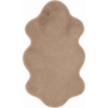 Sihirli Halı Nuvy Serisi 40011 Model Camel Renk Bulut Kesim Halı