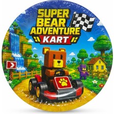 Parti Show Super Bear Adventure Karton Tabak 8 Adet