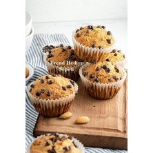 Livizmir Moda Takribi 200 Adet Büyük Boy Beyaz Muffin Kek Kalıbı, Cupcake Kağıdı, Browine Kalıbı 50X40 mm