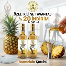 2 x 500 ml Bromelain (Ananas Sapı) Şurubu Giritli Metin Efendi