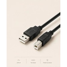 5 Metre USB Yazıcı Kablosu Printer Bağlantı Kablosu Tüm Markalarla Uyumlu