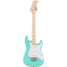 Fender Squier Mini Stratocaster Akçaağaç Klavye Sea Foam Green Elektro Gitar