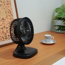 Livizmir Moda FAN-503 7" Büyüklüğünde Masa Üstü Siyah USB Fan Serinletici Vantilatör