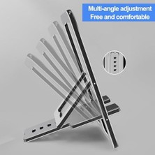 Livizmir Moda Cep Telefonu Standı, Katlanabilir Alüminyum Ayarlanabilir Seyahat Telefon Tutucu, Hafif ve Stabil Alaşımlı Metal Tablet Standı, Tüm Telefonlarla Uyumlu