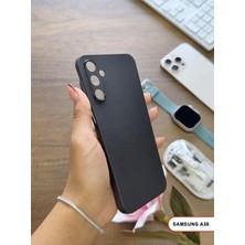 Livizmir Moda Süper Ince Mat Ultra Thin Silikon Kılıf Siyah  Galaxy A35 ile Uyumlu