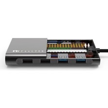 Livizmir Moda 11-In-1 Usb-C Hub ve Çoklayıcı | Hdmı, Vga, Ethernet ve 100W Pd | MacBook ve Usb-C Laptoplar Için Profesyonel Hub Gri