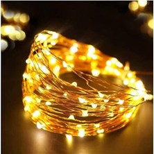 Livizmir Moda Peri LED Tüm Renkler USB Girişli (Sarı, 5 Metre)