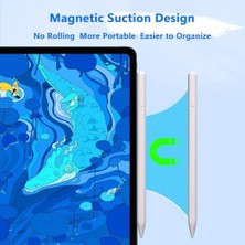 Livizmir Moda Jxyhmy Dokunmatik Ekranlar Için Stylus Kalemler, Manyetik Adsorpsiyonlu Evrensel Ince Noktalı iPad Kalemi Iphone/ipad//android/tablet ve Diğer Dokunmatik Ekranlarla Uyumlu (Beyaz)