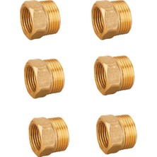 DRT 1'' - 1/2'' Pirinç (Sarı) Redüksiyon – 6 Adet