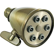 Livizmir Moda Brass K138A3 Victorian Duş Başlığı, Antik Pirinç 2,94 x 2,94 x 4