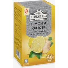 Ahmad Tea Limon ve Zencefil Karışık Bitki Meyve Çayı 20'li Poşet Çay