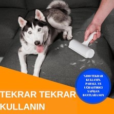 Livizmir Moda Micron Hazneli Kedi Köpek Tüy Temizleyici Kıl Toz Toplayıcı Kazak Halı Tiftik Temizleyici Gırgır 2 Yönlü Oda Kokusu Hediyeli