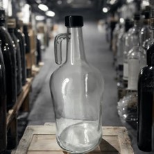 Livizmir Moda 3 Litre Cam Galon Şişe-Sürahi – Sızdırmaz Kapaklı, Geniş Ağızlı Saklama Kabı | Ev Yapımı Içecek, Zeytinyağı ve Sirke Için Uygun