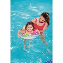 Livizmir Moda Telvesse Deniz Temalı 3-6 Yaş Simit Yüzme Simidi Havuz Deniz Şişme Yüzücü Simidi 51 cm