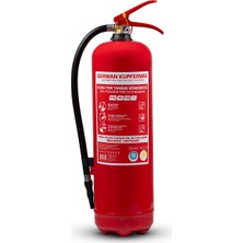 German Kupfermax 6 kg Abc Kkt Yangın Tüpü, Tse 862 En 3-7, Ce ve Iso 9001:2000 Belgelerine Sahip Tek Resmi Belgeli Araç, Ev ve Işyeri Yangın Söndürme Tüpü “4 Yıl Skt’ye Sahip”