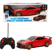 1:24 Suncon Ford Mustang Shelby Super Snake Işıklı Uzaktan Kumandalı Araba - Kırmızı