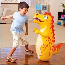 Byanes Şişme Dinozor Boks Oyunu - Punch Bop Game - Hacıyatmaz Oyun - Şişme Deniz Oyuncağı - Box Vuruş Oyunu 94X61 cm