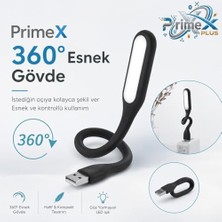 Livizmir Moda Px-40 Siyah USB LED Aydınlatma, Esnek Gövdeli Taşınabilir USB Lamba, Güçlendirilmiş Beyaz Işık, Laptop Notebook Powerbank Pc Için Tak Çalıştır Mini USB LED Okuma Lambası