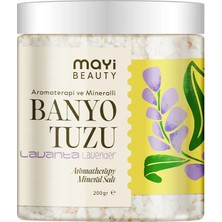 Mayi Tuz Beauty Lavanta Yağlı Peeling Banyo 200 gr Arındırıcı Etki ile Kadınlar İçin