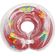 Byanes Bebek Boyun Simidi 3 Renkli Boyunluk 40 cm Havuz Simidi Pembe