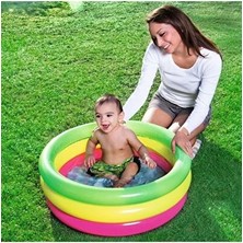 Byanes Unisex Bebek Renkli Şişme Zemin Havuzu 70X24CM