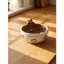 LC Waikiki Karışık Yazı Baskılı Ayı Figürlü Seramik Kase 14 cm  (W6)