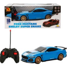 1:24 Suncon Ford Mustang Shelby Super Snake Işıklı Uzaktan Kumandalı Araba - Mavi