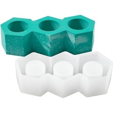 Livizmir Moda Mum Silikon Kalıbı Epoksi Reçine Kalıbı, Beyaz, 8X4X2 cm