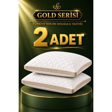 2 Adet Klimalı Yastık Gold Serisi 1.300 Gram Ekstra Dolgun