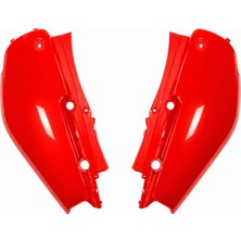 Moto Express Yamaha BWS100 1998-2010 Sağ Sol Sele Altı Yan Kapak Grenajı Set Kırmızı Ys