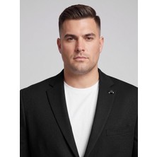Plus Scorpion Büyük Beden Erkek Blazer Ceket – Klasik Yaka Modern Kesim Şık Kumaş Ceket