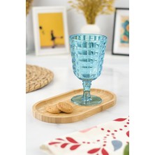 TKÇ Allegra Aquamarin Kadeh Bardak - 450 ml Tekli Akrilik Malzeme - Cam Değildir Kırılmaya Dayanıkl�