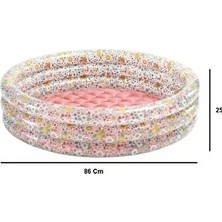Byanes Tatlı Çiçek Desenli Bebek Havuzu (86 Cm)