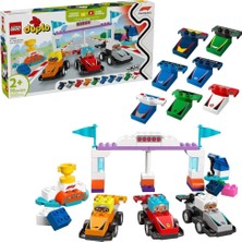 İlk El Grup  10445   Duplo F1 Takımı Yarış Arabaları ve Sürücüleri 70  parça +2AŞ