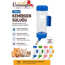 Üzümoğlu 125 ml Kemirgen Suluğu Hamster, Tavşan, Gine Pig ve Fareler Için Nipel Suluk Paslanmaz Çelik Uçlu Kafes Suluğu