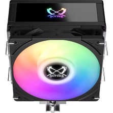 Livizmir Moda Scythe Mark 4 Argb SCKTT-4000AR Original Tasarım 12 cm Intel LGA1700, LGA1151, Amd Am5, Am4 Desteği, 120MM,YAN Akışlı Işlemci Hava Soğutucusu