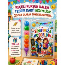 Nostaljik Lezzetler 20 Adet Okula Yeni Başlayan Öğrencilere Sınıfımıza Hoşgeldin Yazılı Hediye Seti 1. Sınıf- Sene Başı Hatırası Keçeli Kalem Tebrik Kartı Hediyeli