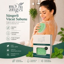 Moon Angel Süngerli Sabun Doğal Güzellik Menthol Extract Vücut Sabunu